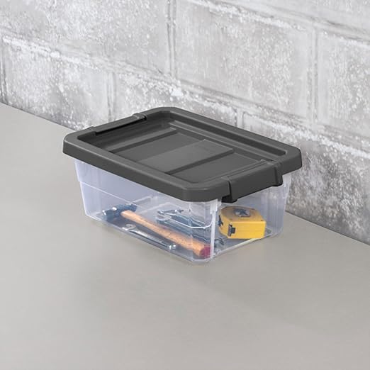 Sterilite 18-Pack Modular Stacker Box, Durable Clear Plastic Storage Bins - Image 4