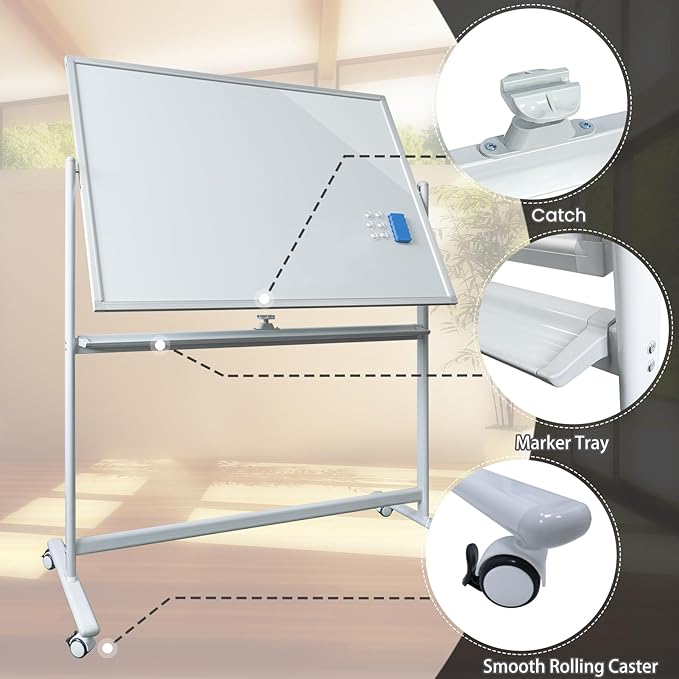 Large Mobile Glass White Board - Image 3