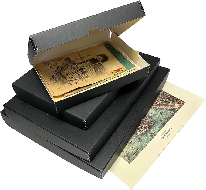 Lineco 11x14 Black Clamshell Archival Folio Storage Box. Acid-Free - Image 6