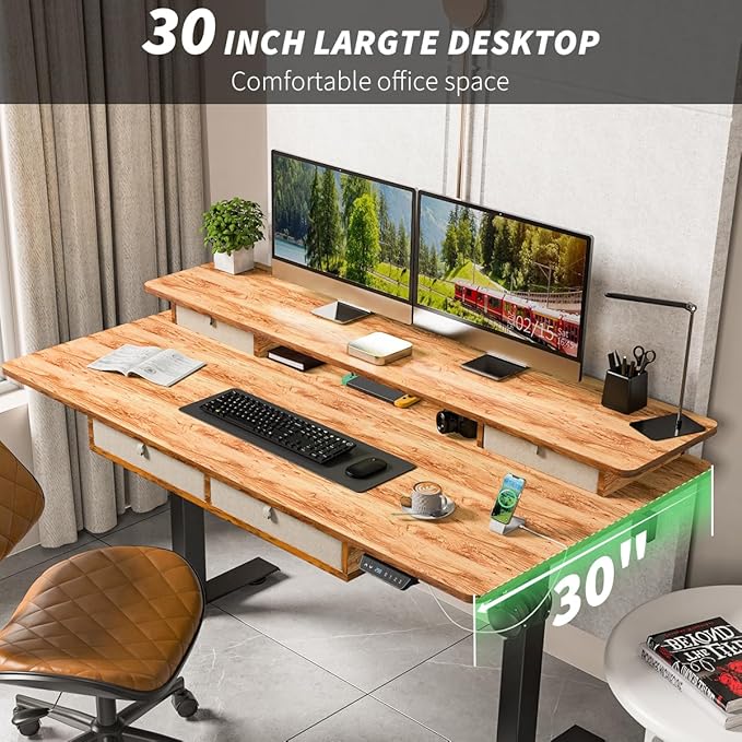 Kingant 63 x 30 Inch Electric Standing Desk - Image 4