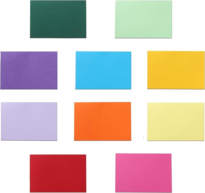 Guakicae 60 Sheets 10 Assorted Colors Cardstock 4 x 6 Scrapbooking Paper by Guakicae