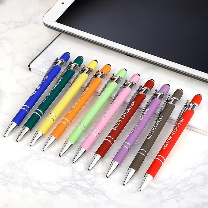 Greengines 50 Pieces Inspirational Pens, Motivational Ballpoint Pen - Image 6