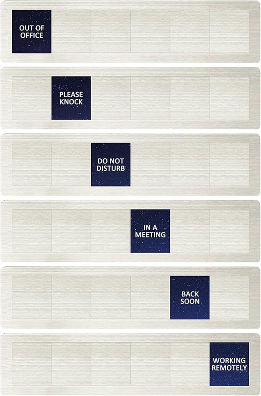 Privacy Door Sign, Do Not Disturb/Please Knock/Out of Office/in a Meeting/Back by LoYinLo
