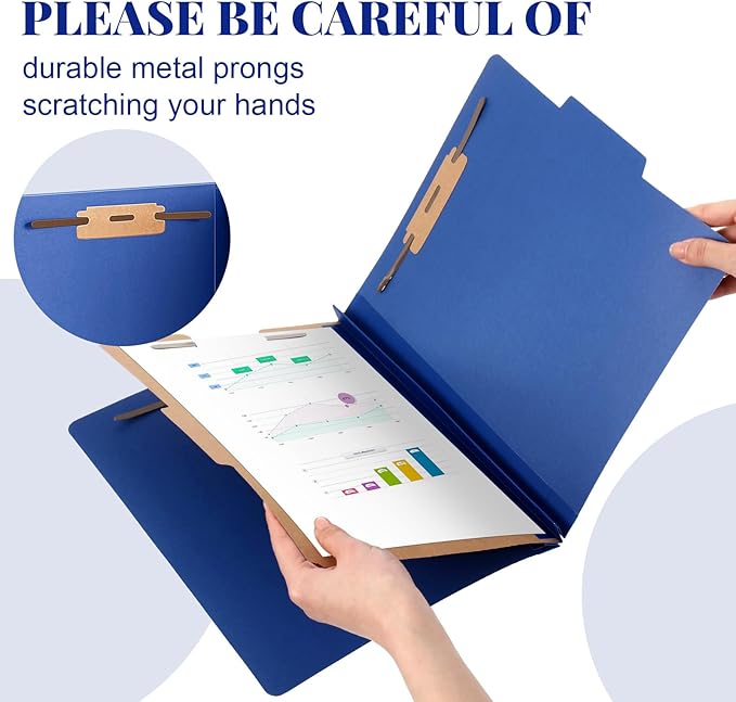 Skyygemm 60 Pcs Classification Folders Letter Size, 1 Divider Pressboard File - Image 4