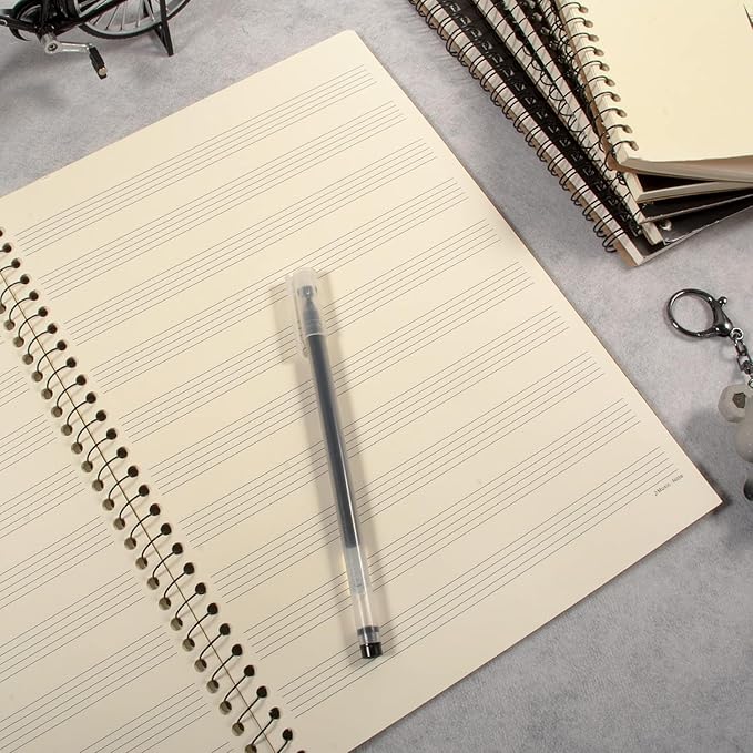 MAXCURY Blank Sheet Music Composition Manuscript Staff Paper Art Music Notebook - Image 7