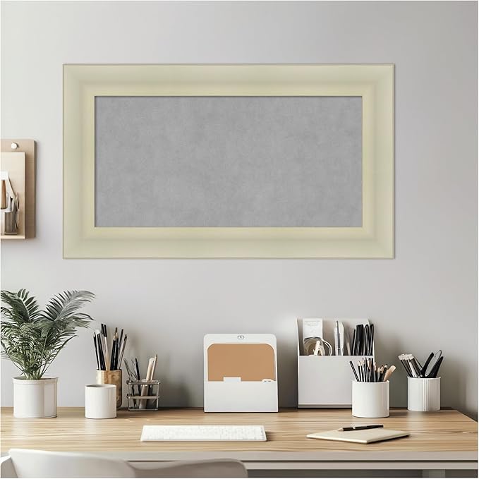 Amanti Art Silver Framed Magnetic Board 17x29 Small Vision Board - Image 6