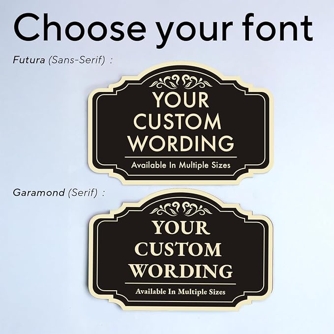 Custom Black Charcoal 36x24-inch Aluminum Outdoor Signs, Personalized Driveway - Image 9