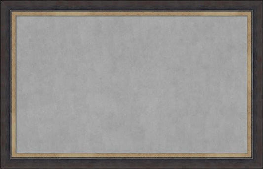 Amanti Art Black Framed Magnetic Board 29x45 Large Vision Board by AmantiArt
