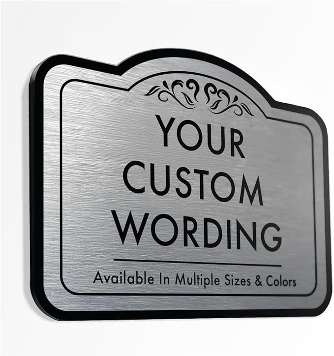 Custom Outdoor Decorative Metal Signs, Personalized Aluminum, Waterproof by SpeedyOrders