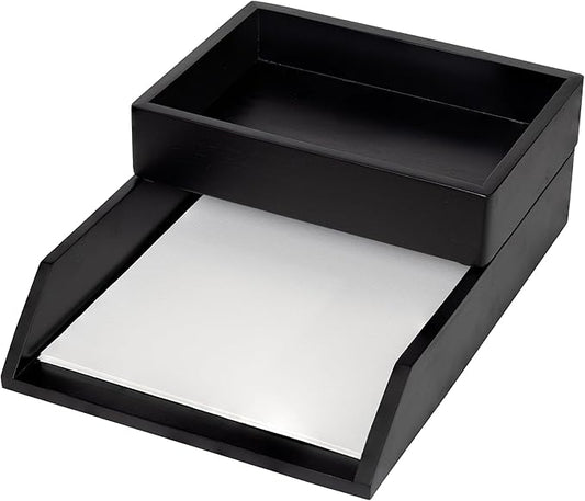 Demigo Desk Organizer Letter Tray Set of 2, Acacia Wood Tabletop Desktop by Demigo