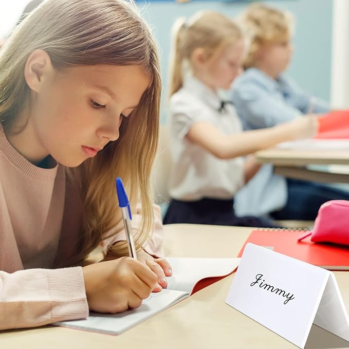 Fainne 30 Sets Dry Erase Name Tent Cards - Image 4