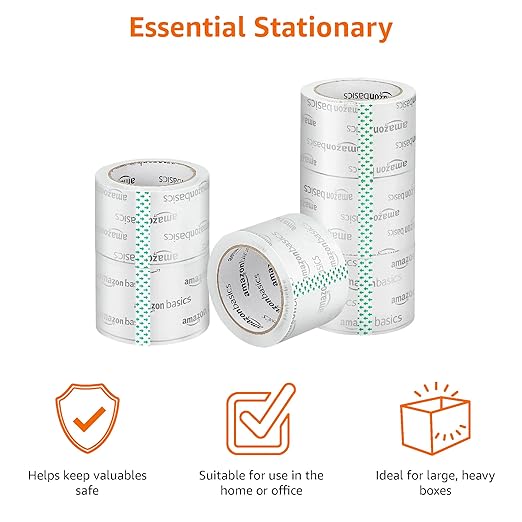 Amazon Basics Extra-Wide Packing Tape, Designed - Image 3