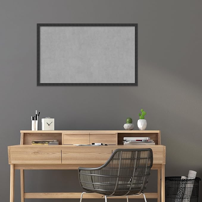 Amanti Art Black Framed Magnetic Board 26x42 Large Vision Board - Image 5