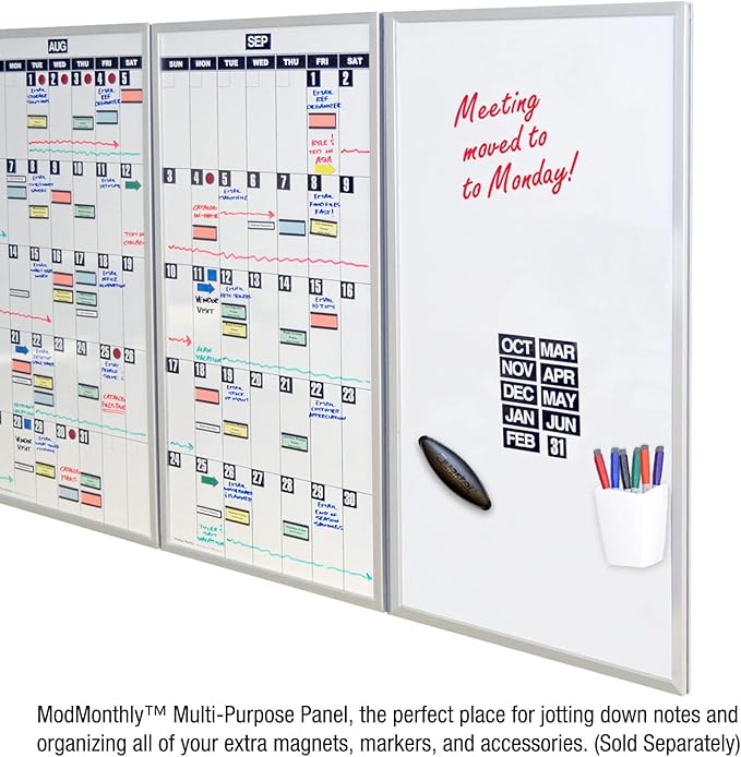 Ultimate Office Magnetic Dy-Erase Whiteboard Modular Monthly Planning Calendar - Image 5