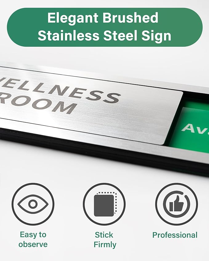 Bathroom Sliding Door Signs, Restroom Signs - Image 3