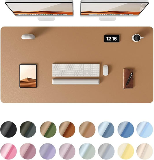 YSAGi Leather Desk Protector, Office Mat, Large Mouse Mat, Non-Slip PU Leather by YSAGi