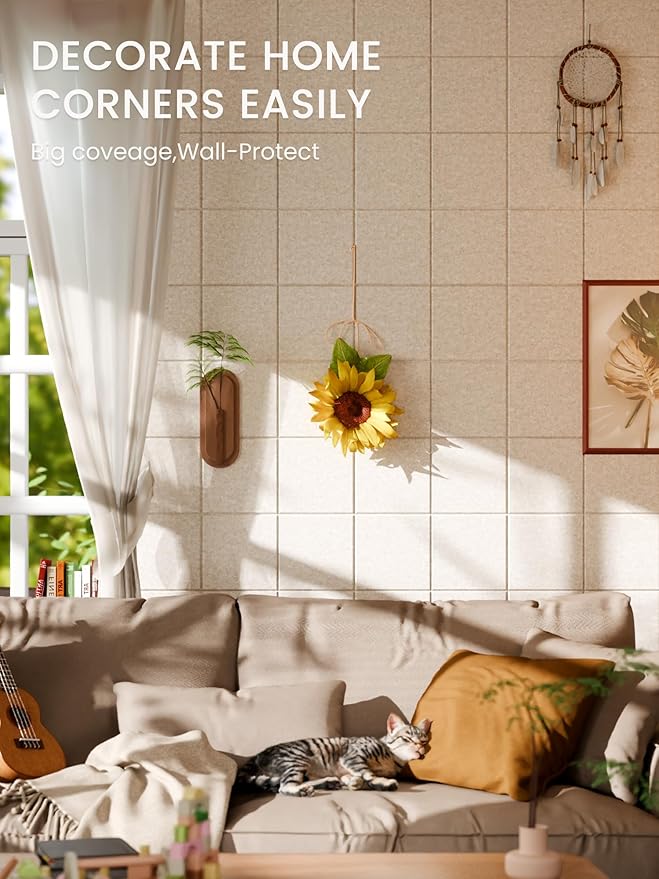 Bumusty Large Cork Board Alternative-36 x24 Felt Bulletin Board Tiles, - Image 4