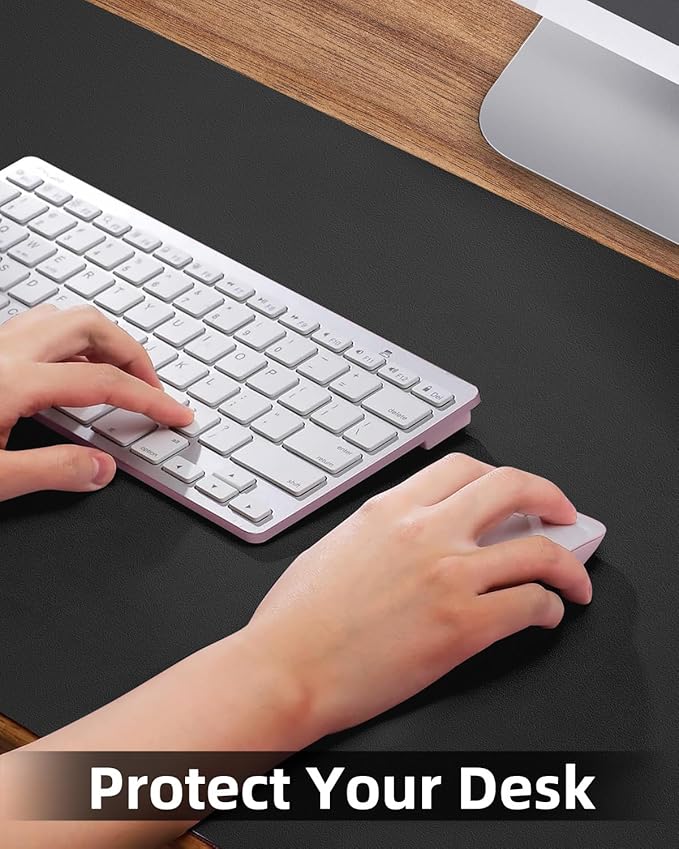 Small Desk Mat, Leather Desk Pad Protector, Desk Mouse pad, Office Desk mat - Image 3
