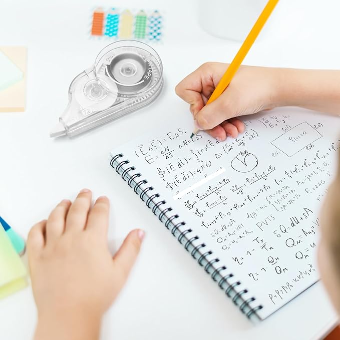 JEFURE 50 Pcs Correction Tape, 39.4 Ft White Wrong Out Tear-Resistant Bulk - Image 5