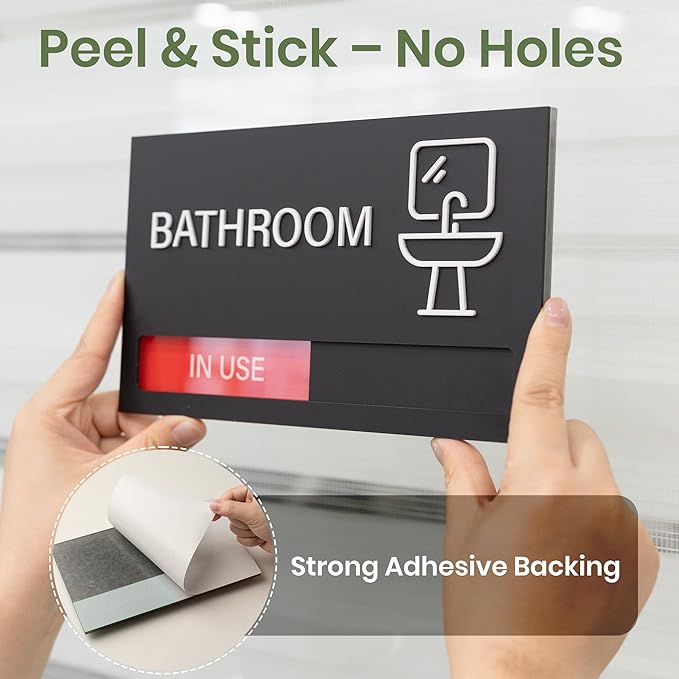 Studio Room Door Sign, Do Not Disturb Signs, In Use Available Office Slider - Image 4