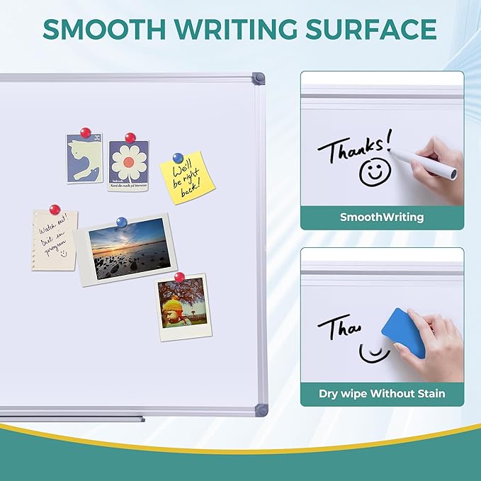36 x 24 Inch Magnetic Dry Erase Board - Image 2