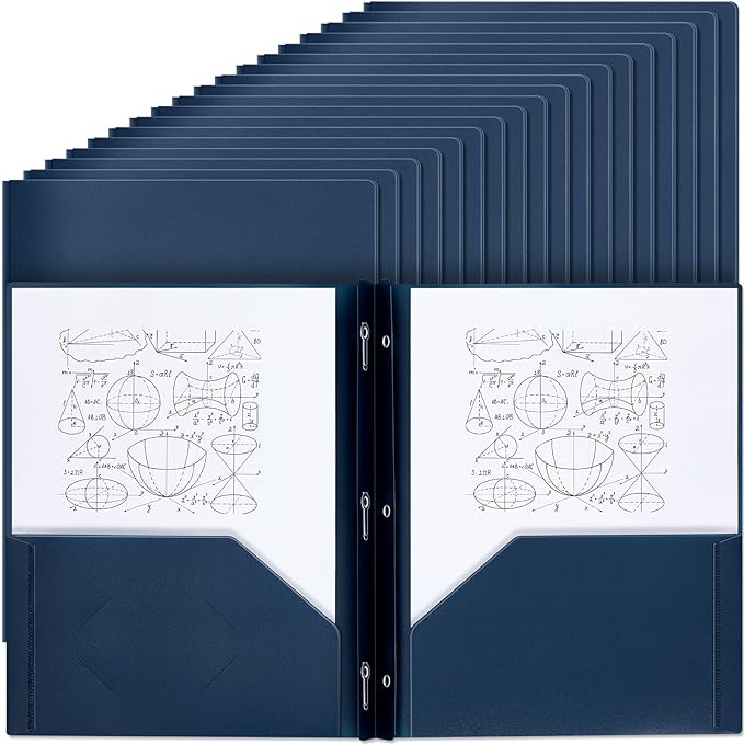 Lincia 100 Pcs Plastic Folders by Lincia