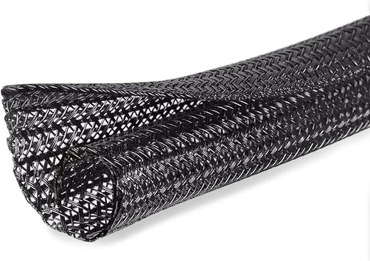 Moxita 25ft - 1/4 inch Cord Protector Cable Sleeve Split Wire Loom Tubing by Moxita