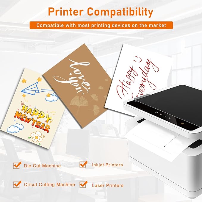 100 Sheets White Cardstock 8.5 x 11 Certificate Paper, 92lb Heavyweight Card - Image 4