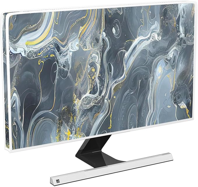 Baocicco Gray Gold Marble Waterproof 75 Inch TV Dust Cover Anti-Static by Baocicco