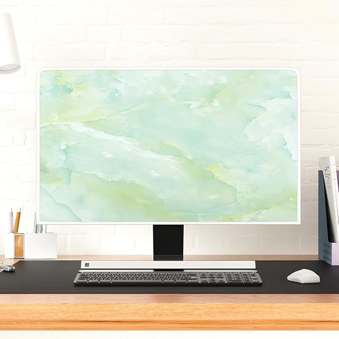Baocicco Sage Green Marble Waterproof 32 Inch Anti-Static Dustproof LCD/LED/HD - Image 4