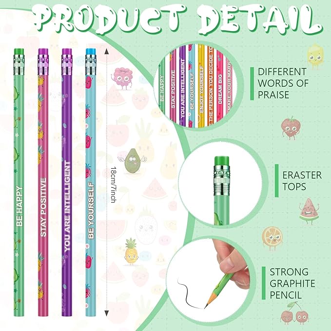 Leinuosen 100 Pcs Scented Pencils Bulk - Image 2