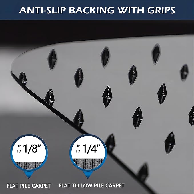SALLOUS Chair Mat for Carpet, Heavy Duty Vinyl Floor Mat - Image 3