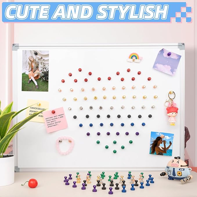 VNDUEEY 20 Pcs Refrigerator Magnets, Small Strong Magnets - Image 4