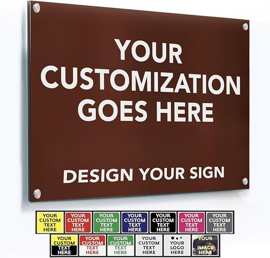 SPEEDYOOKS Custom Outdoor Metal Sign, Personalized Aluminum, Customized Safety by SpeedyOrders