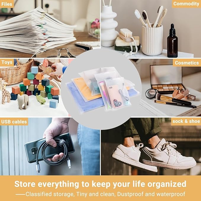 Svaldo 200PCS 9x12 inch Frosted Zipper Packaging Bags - Image 5
