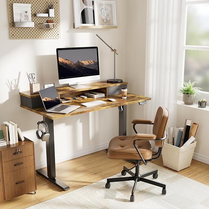Agilestic 55 x 24 Inches Height Adjustable Electric Standing Desk - Image 2