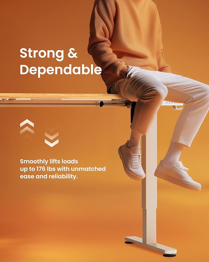 ErGear Height Adjustable Electric Standing Desk, 55 x 28 Inches Sit Stand up - Image 6