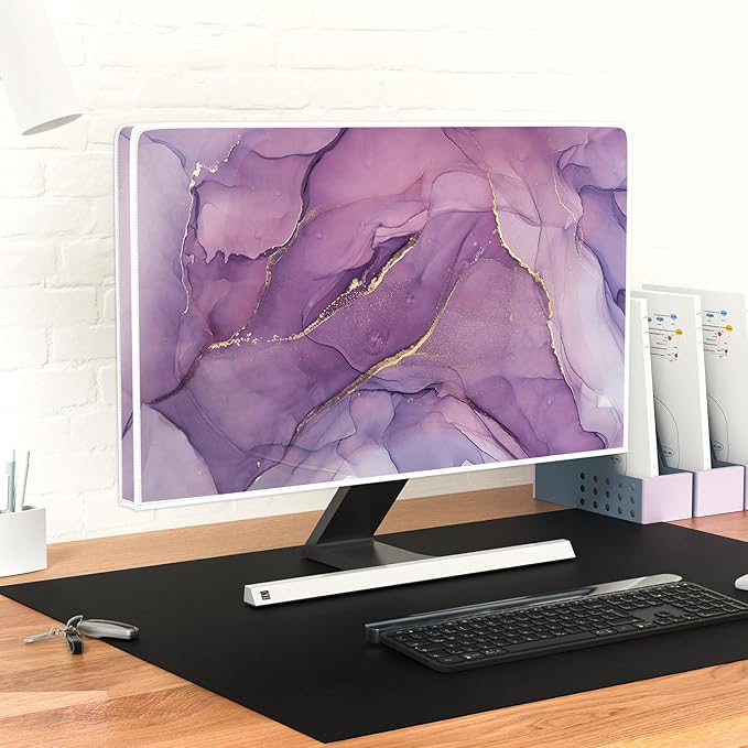 Baocicco Fashion Violet Marble Waterproof TV Dust Cover 40, 42，43 Inch - Image 6