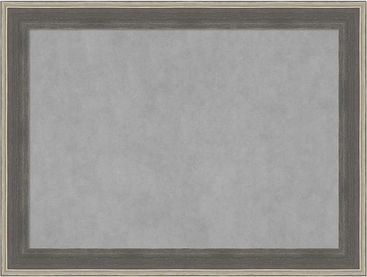 Amanti Art Grey Framed Magnetic Board 25x33 Medium Vision Board by AmantiArt