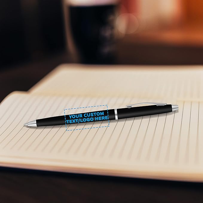 DISCOUNT PROMOS Custom Langham Ballpoint Pens Set of 50, Personalized Bulk Pack - Image 6