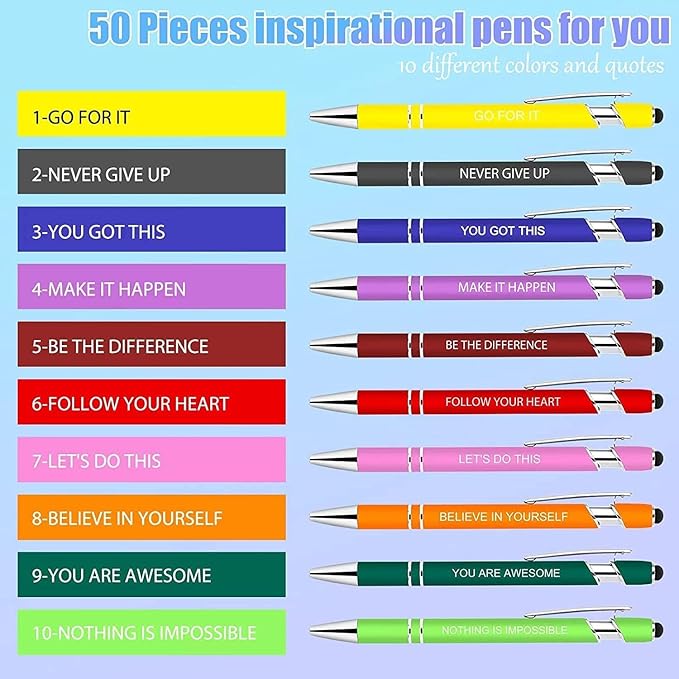Greengines 30 Pcs Inspirational Pens - Image 4