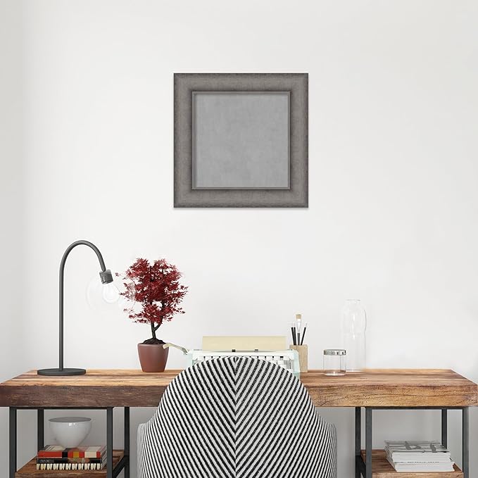 Amanti Art Grey Framed Magnetic Board 16x16 X-Small Vision Board - Image 6