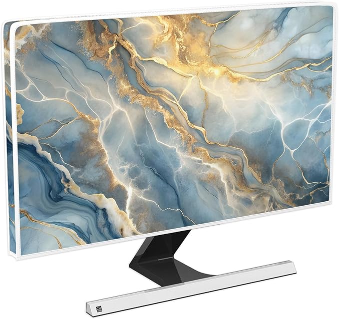 Baocicco Gold Blue Waterproof Screen TV Cover 55 Inch Modern Full Body Covers by Baocicco
