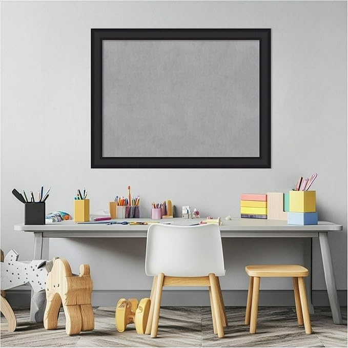 Amanti Art Black Framed Magnetic Board 21x27 Medium Vision Board - Image 5