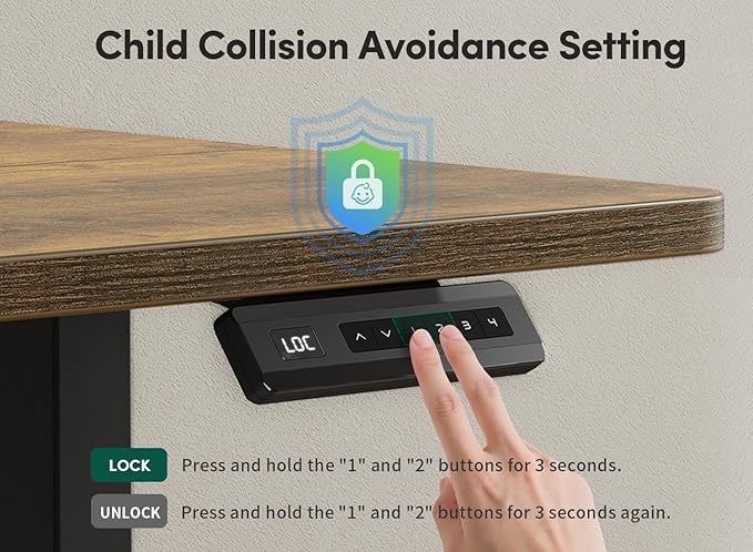 FEZIBO 55''x 24'' Height Adjustable Electric Standing Desk - Image 9