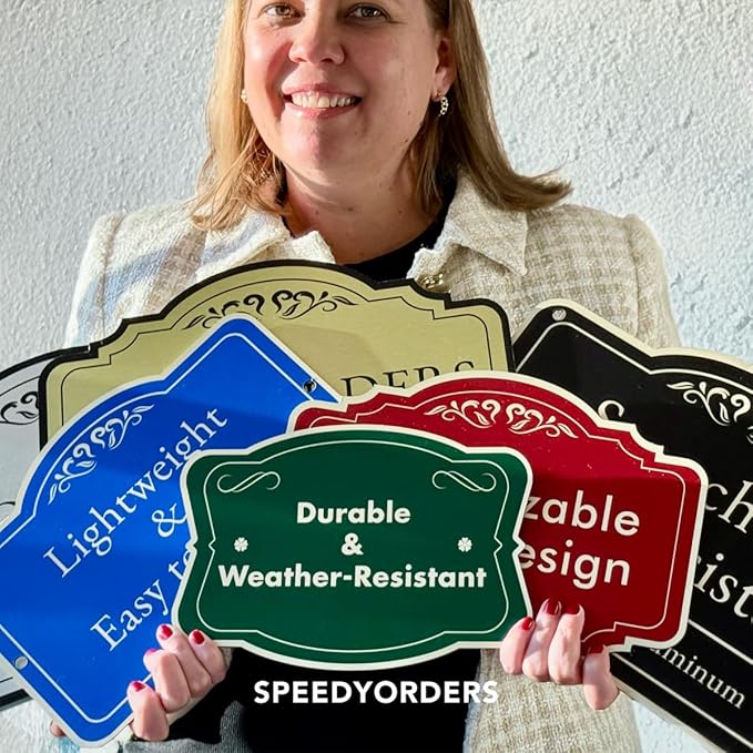 Custom Decorative Outdoor Metal Sign, Personalized Aluminum Driveway Waterproof - Image 2
