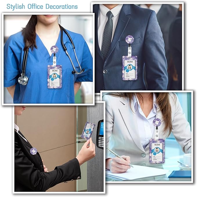 Cute Cat Badge Holder Retractable Lanyard, Lanyards - Image 3