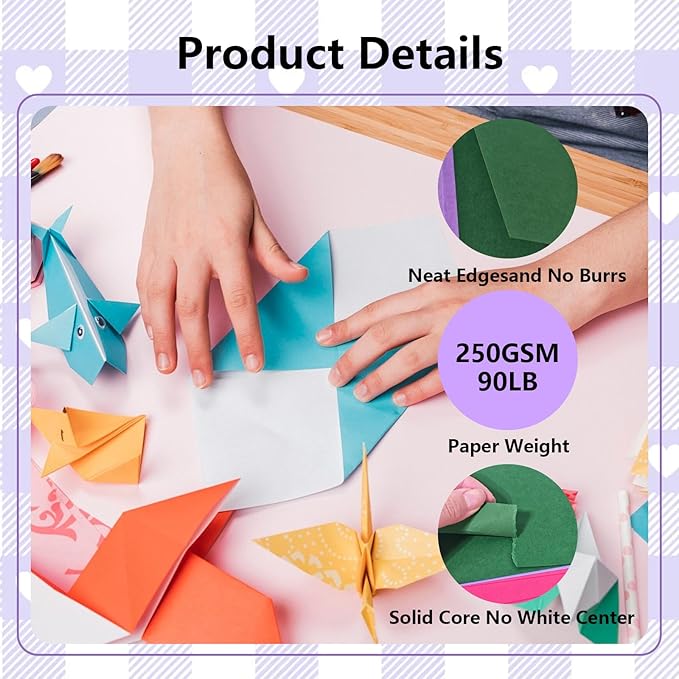 15 Sheets Yellow Cardstock 12"x12", 250gsm/90lb Heavyweight Cover Cardstock - Image 3