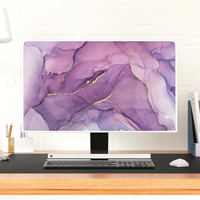 Baocicco Fashion Violet Marble Waterproof 22, 25 Inch Anti-Static Dustproof - Image 2