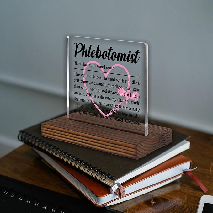 Phlebotomist Gifts, Thank You Desk Sign - Image 2